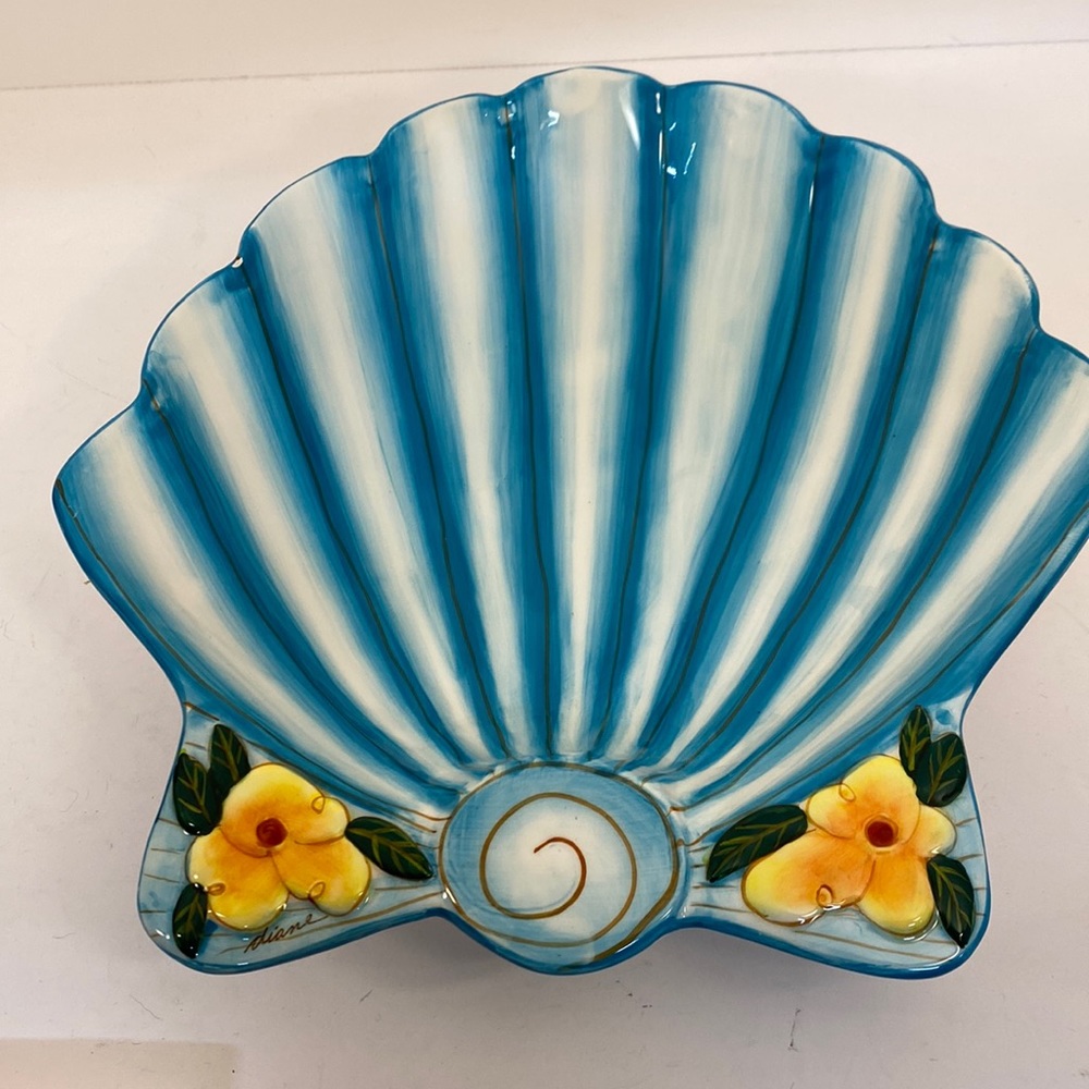 Diane Artware "Come Dream With Me" 2005 scalloped dish